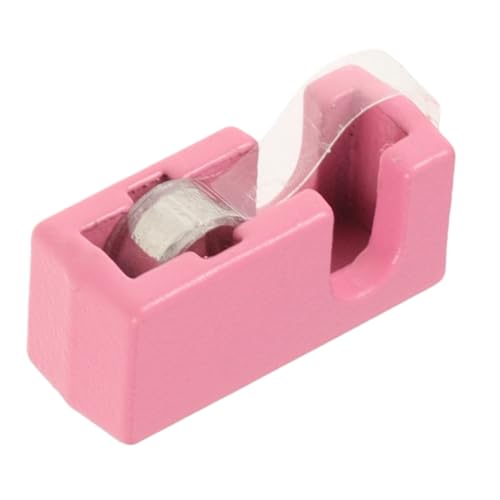 jojofuny Puppenhausschneider Bandschneider-modell Mini-klebebandabroller-modell Mini- -klebebandschneider Puppenzubehör Neuartiges Klebebandabroller-modell Puppenhausdekor Rosa Legierung von jojofuny