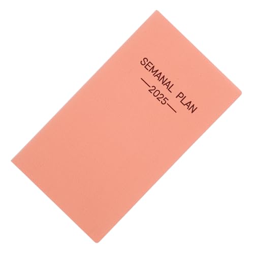 jojofuny Reporter-notizbuch Planer Arbeiten Wöchentlich Unterlage Tragbar Woche Notizbilder Klein Notizblock Notizbücher Schreiben Kalender-notizbuch Tasche Büro Notizen Liefert Rosa Papier von jojofuny
