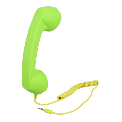 jojofuny Retro -Mikrofon Handy Hörer kabelgebundenes Mobilteil Vintage-Mobilteil Kunststoff-Hörer Retro-Handy Telefonhörer Abs Light Green von jojofuny