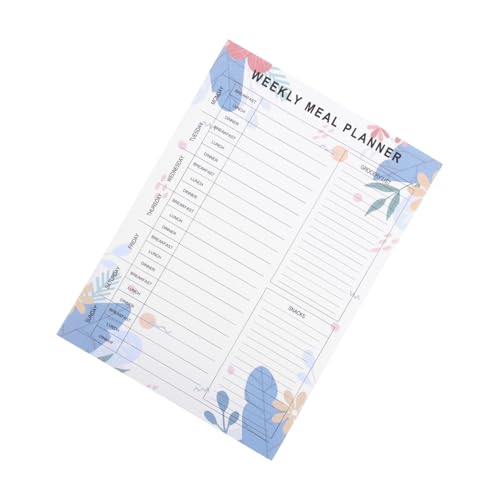 jojofuny Rezeptplaner einkaufsliste Speisekarte Wochenkalender wöchentlicher Kalenderplaner Notizblock für den Kühlschrank machen Magnetischer Essensplaner Magnetischer Notizblock Papier von jojofuny