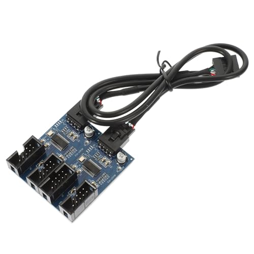 jojofuny Erweiterungs-hub-konverter 9 auf 4x9 USB 2.0 Motherboard-Adapter Computerzubehör jojofuny Erweiterungs-hub-konverter 9 auf 4x9 USB 2.0 Motherboard-Adapter Computerzubehör von jojofuny