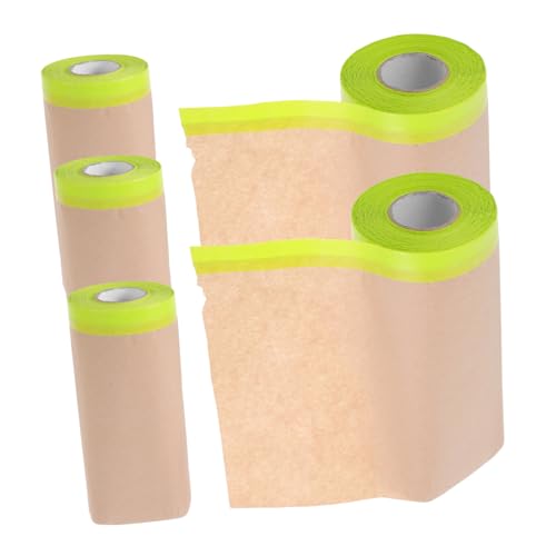 jojofuny Rolle 5 Stück Lackschutzpapier Abdeckpapier Für Lackierfolie Autos Farbton Dekorierband Maler Abdeckpapier Lackschutzpapier Auto Abdeckband Autokarosserie von jojofuny
