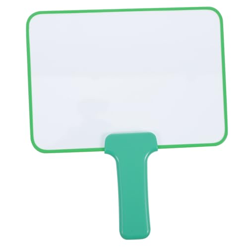 jojofuny Satz Tragbares Whiteboard Trockener Löschbrett trocken abwischbare Antwortpaddel trocken abwischbare Tafeln doppelseitiges trockenes Löschbrett Plastik Green von jojofuny