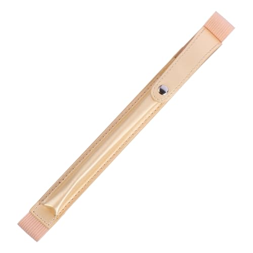 jojofuny Stift Pencil case schlampermäppchen Federmäppchen Gold Federmäppchen-Klappenabdeckung Griff Tablet-Stift Bleistifthülle aus Leder Bleistift schutzhülle Golden von jojofuny