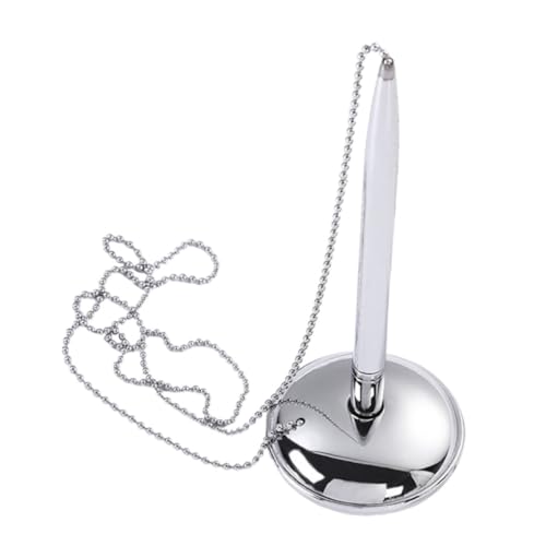 jojofuny Stift unterschreiben Brunnen Stiftkette Blau Stifte mit Kette LED kugelschreiber mit kette silberner stift Unterschriftsstift Signaturstifte Stift mit Ständer Metall Silver jojofuny Stift unterschreiben Brunnen Stiftkette Blau Stifte mit Kette LED kugelschreiber mit kette silberner stift Unterschriftsstift Signaturstifte Stift mit Ständer Metall Silver von jojofuny