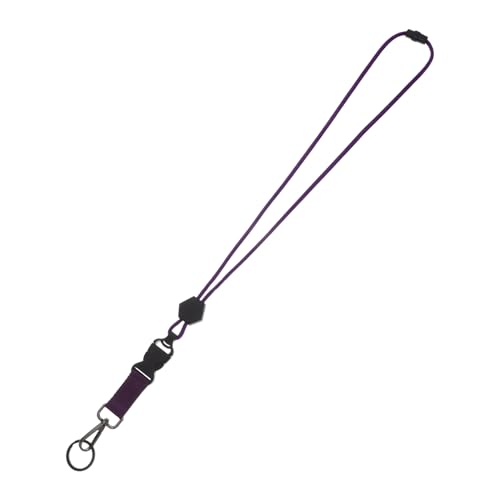 jojofuny Umhängeband Mit Zertifikat Hängend Lanyards Mit Id-halter Zubehör Robuste Nackengurte Schlüsselbänder Für Sicherheitsausweise Inhaber Robuste Ausweisbänder Violett Polyester von jojofuny