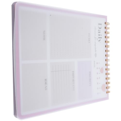 jojofuny Zeitmanagement-Notizblock büromaterial bürogadges merkzettel Pläne Monatsplaner tägliches notizbuch Zu schülerkalender Akademisches Planermanagement Zeitplan-Notizblock Papier Rosa von jojofuny