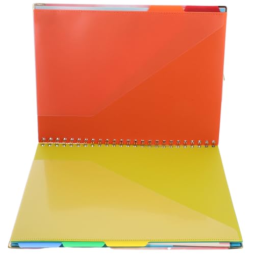 jojofuny spiralblock Klemmbrett-Folie Klemmbretter mit Notizbuch Zwischenablageordner mit Speicher Schreibtafeln Folio Tragbare Schreib-Klemmbretter Dokumentclip Radiergummi von jojofuny
