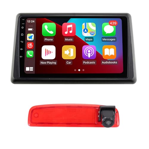 9''AHD GPS Sat NAV Navigator Canbus Autoradio CarPlay Android+Rückfahrkamera Einparksystem Kompatibel mit Dacia Logan MCV KS/Dokker KE Limousine/Renault Express (Radio G7259A+Rückfahrkamera) von jojono