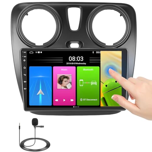 9''AHD GPS Sat NAV Navigator Canbus Autoradio CarPlay Android+Rückfahrkamera Einparksystem Kompatibel mit Dacia Logan MCV KS/Dokker KE Limousine/Renault Express (Radio G7259B) von jojono