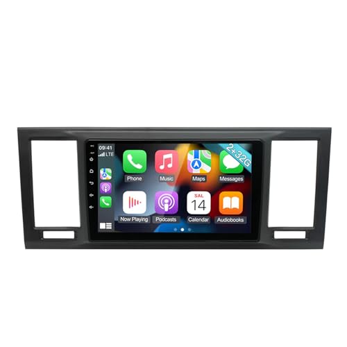 9'' AHD GPS Sat NAV Navigator Canbus Autoradio Wireless CarPlay Android Kompatibel mit V W Caravelle/T5 Multivan VI Touareg Kasten/California T6 Camper/Transporter (G7229B Radio) von jojono