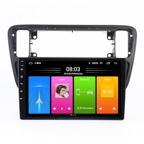 9'' AHD GPS Sat NAV Navigator Canbus Autoradio mit Wireless CarPlay Android Kompatibel mit Seat MII e-MII KE KF/Skoda E-Citigo/V W UP/Seat lbiza Sportcoupe 6J1 6J5 6P1 6P5 (Radio B) von jojono