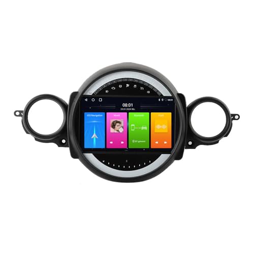9'' GPS Navi Autoradio Navigation mit CarPlay&Android+Rückfahrkamera kompatibel mit BMW Mini Cooper R50 R52 R53 R56 R57 R58 R59 F55 F56 F57/R55/Countryman R60/Paceman R61 (Navigator C) von jojono