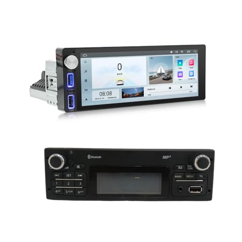 Auto GPS Navi Autoradio Navigation Bildschirme Monitore mit CarPlay&Android+HD Rückfahrkamera Kompatibel mit Mercedes Citan Tourer MIXTO 109 CDI/Renault Kangoo II Master TWINGO (G7283B) von jojono