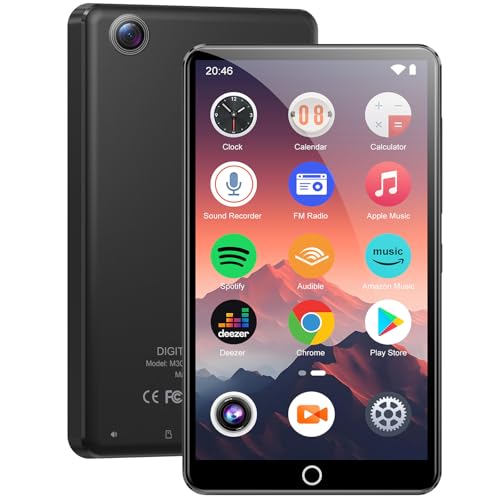 80GB MP3 Player mit Bluetooth und WiFi, 4.02 Zoll Touchscreen MP3 MP4 Player mit Kamera, Android MP3-Player mit Spotify, Audible, Amazon Music, Deezer, HiFi Musik Player mit Lautsprecher, FM Radio 80GB MP3 Player mit Bluetooth und WiFi, 4.02 Zoll Touchscreen MP3 MP4 Player mit Kamera, Android MP3-Player mit Spotify, Audible, Amazon Music, Deezer, HiFi Musik Player mit Lautsprecher, FM Radio von joliker
