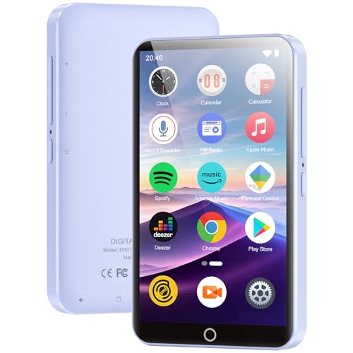 96GB MP3 Player mit Bluetooth und WiFi, 4.02 Zoll Touchscreen MP3 MP4 Player, Portable Android MP3-Player mit Spotify, Audible, Amazon Music, Deezer, HiFi Musik Player mit Lautsprecher, FM Radio 96GB MP3 Player mit Bluetooth und WiFi, 4.02 Zoll Touchscreen MP3 MP4 Player, Portable Android MP3-Player mit Spotify, Audible, Amazon Music, Deezer, HiFi Musik Player mit Lautsprecher, FM Radio von joliker
