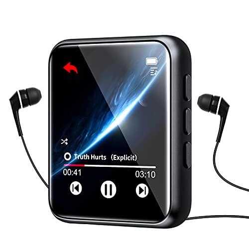 Bluetooth 5.0 MP3 Player, 64GB HiFi Verlustfreier Ton MP3 Musik Player mit Lautsprecher, Voice Recorder, Line-in Aufnahme, 1.8 Inches Mini Voller Touchscreen, FM Radio, Unterstützt bis zu 128 GB Bluetooth 5.0 MP3 Player, 64GB HiFi Verlustfreier Ton MP3 Musik Player mit Lautsprecher, Voice Recorder, Line-in Aufnahme, 1.8 Inches Mini Voller Touchscreen, FM Radio, Unterstützt bis zu 128 GB von joliker