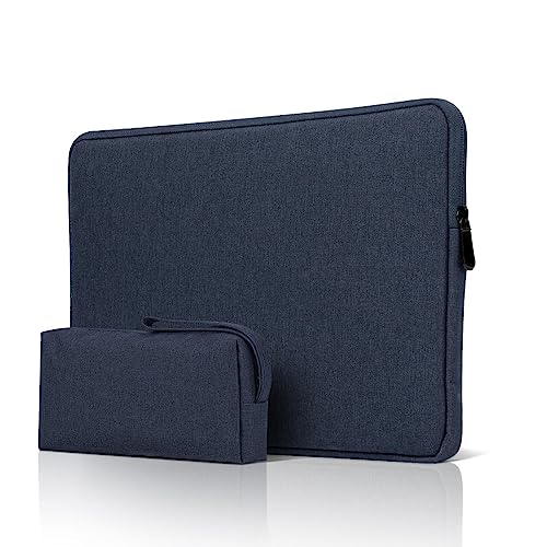 jooeer 14 Zoll Laptop Hülle für MacBook Pro M2 M1 A2779 A2442 2023-2021 Chromebook Notebook 14", Dünn Wasserdicht PC Schutzhülle Tasche Stoßfest Gepolstert Sleeve mit Zubehörtasche, Marineblau von jooeer