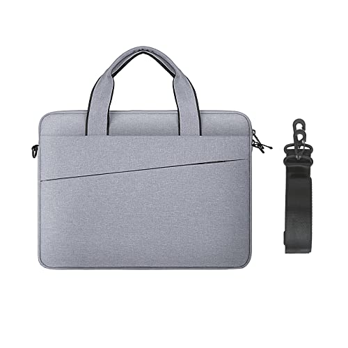 jooeer 14 Zoll Laptophülle Tasche Wasserdicht Schultertasche mit Griff für 14" MacBook Pro M1 A2442 Chromebook Notebook, Dünn Stoßfest PC Sleeve Case Weich Schutzhülle für Damen Herren, Grau von jooeer