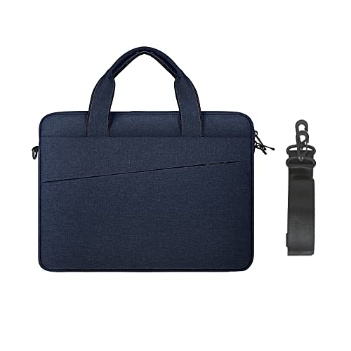 jooeer Laptop Hülle Tasche 15,6 16 Zoll Wasserdicht Schultertasche für MacBook Pro M3/M2/M1 A2991 A2780 A2485 A2141 2023-2019 Chromebook Notebook 15,6-16", Dünn PC Sleeve Case mit Griff, Marineblau von jooeer