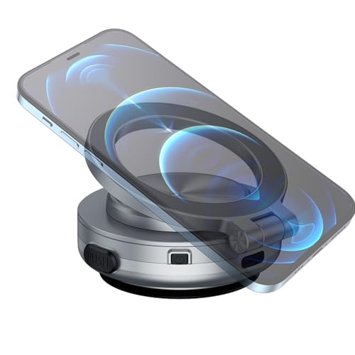 jopiuieo Doppelseitiger Magnetischer Telefonhalter, Vakuum Saugnapf Telefonhalter, 360° Drehbarer Magnetischer Autotelefonhalter Für Windschutzscheibe, Armaturenbrett Und Rücksitzfenster jopiuieo Doppelseitiger Magnetischer Telefonhalter, Vakuum Saugnapf Telefonhalter, 360° Drehbarer Magnetischer Autotelefonhalter Für Windschutzscheibe, Armaturenbrett Und Rücksitzfenster von jopiuieo