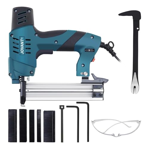 2-in-1 Elektrotacker,Nagelpistole Mit Heftklammern Und Heftklammerentferner,Elektrischer Tacker Für Für Holz Und DIY-Projekte,Tackerpistole Mit 1584 Klammern Und 1200 Nägeln -JOVANT von jovant