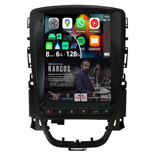 JOYX - [6G+128G] - Android 12 Autoradio Passt für Excelle GT/XT Astra J (2006-2016) - Kabellos CarPlay + Android Auto - Kamera & MIC - IPS 9.7 Zoll - 2 Din - DSP SWC WiFi DAB Fast-Boot 360-Kamera AHD von joyx