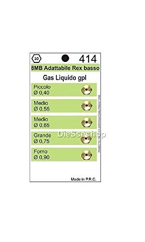 Ariston Rex Set mit 5 Düsen für Gasherd, LPG, 8 MB Ariston Rex Set mit 5 Düsen für Gasherd, LPG, 8 MB von jpshop