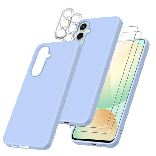 jrester Hülle kompatibel mit Samsung Galaxy S24 FE, Lila Weich Silikon Handyhülle Schutzhülle mit 2 Gehärtetes Glas Schutzfolie Displayschutzfolie + 2 Kamerataschen jrester Hülle kompatibel mit Samsung Galaxy S24 FE, Lila Weich Silikon Handyhülle Schutzhülle mit 2 Gehärtetes Glas Schutzfolie Displayschutzfolie + 2 Kamerataschen von jrester