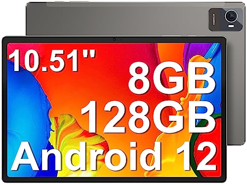 Jumper Gaming Tablet 10,51 Zoll, 8 GB RAM 128 GB ROM Tablet Android 12, T616 Octa-Core, Dual SIM, 4G LTE, 5G/2.4G WiFi, 4 Speaker, 1920 x 1200 IPS FHD, BT5, Kamera 13 MP, Typ C, 7000 mAh, 2023 von jumper