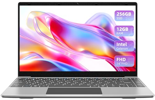 Jumper Laptop 14 Zoll IPS Full HD, (12 GB DDR4 256 GB SSD) Intel Quad-Core-Prozessor Laptop, Bluetooth 4.0, 1920 x 1080, 2,4G/5G WiFi, Typ-C, Mini HDMI, 2023 von jumper