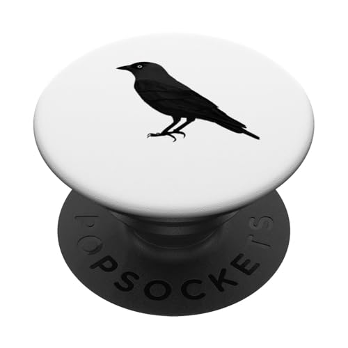 Dohle Krähe Vogel Vogelbeobachter Biologe Ornithologe PopSockets Klebender PopGrip von jz.birds