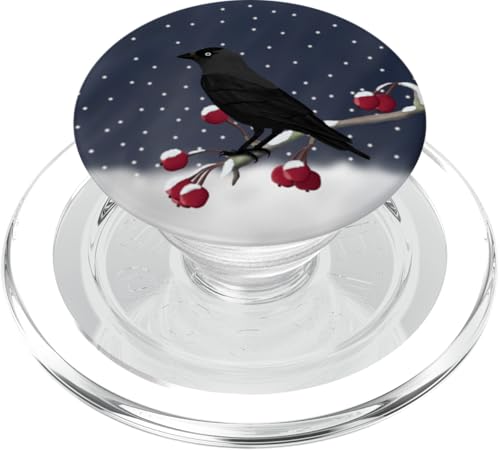 Dohle Vogel Weihnachten Vogelbeobachter Biologe Tier PopSockets PopGrip für MagSafe von jz.birds