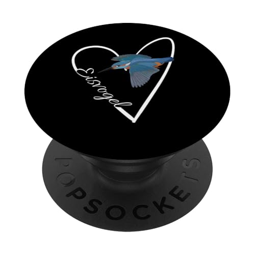 Eisvogel im Flug Vogel Vogelbeobachter Biologe Ornithologe PopSockets Klebender PopGrip von jz.birds