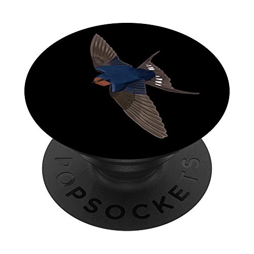 Schwalbe Vogel Zeichnung Biologe Ornithologe Tierfreund PopSockets PopGrip: Ausziehbarer Sockel und Griff für Handys/Tablets mit Tauschbarem Top von jz.birds