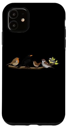 Vögel auf einem Ast Rotkehlchen Amsel Kohlmeise Singvogel Hülle für iPhone 11 Vögel auf einem Ast Rotkehlchen Amsel Kohlmeise Singvogel Hülle für iPhone 11 von jz.birds
