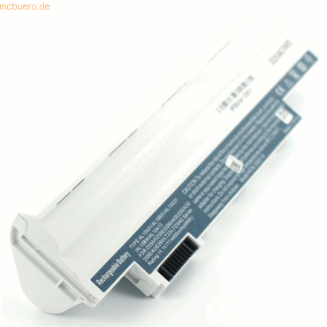 k.A. Akku für Acer Aspire One D255 Li-Ion 10,8 Volt 4400 mAh weiß von k.A.