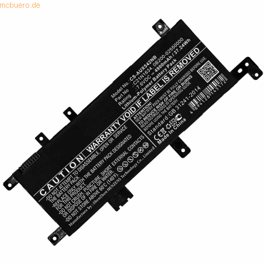 k.A. Akku für Asus X542BP-A9 Li-Pol 7,6 Volt 4900 mAh schwarz von k.A.