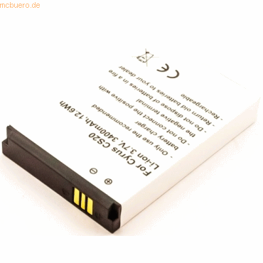k.A. Akku für Cyrus CS20 Li-Ion 3,7 Volt 3400 mAh weiß k.A. Akku für Cyrus CS20 Li-Ion 3,7 Volt 3400 mAh weiß von k.A.