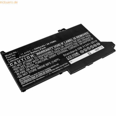 k.A. Akku für Dell CN-02PFPW-SLW00-1C7-41S3- Li-Pol 11,4 Volt 3400 mAh von k.A.