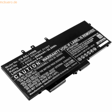 k.A. Akku für Dell GJKNX Li-Ion 7,6 Volt 8200 mAh schwarz von k.A.