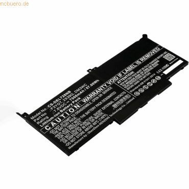 k.A. Akku für Dell N018L7480-D1526CN Li-Ion 7,6 Volt 7500 mAh schwarz von k.A.