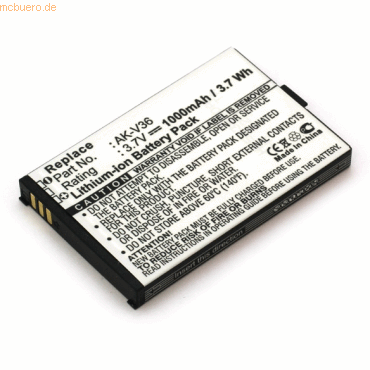 k.A. Akku für Emporia Elegance Plus V36T Li-Ion 3,7 Volt 1000 mAh schw von k.A.