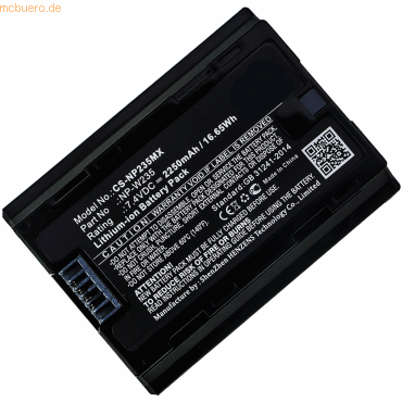 k.A. Akku für Fujifilm X-T4 Li-Ion 7,2 Volt 2250 mAh schwarz k.A. Akku für Fujifilm X-T4 Li-Ion 7,2 Volt 2250 mAh schwarz von k.A.