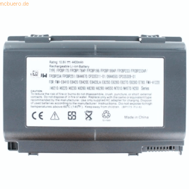 k.A. Akku für Fujitsu-Siemens CP335311-01 Li-Ion 14,4 Volt 4400 mAh sc von k.A.