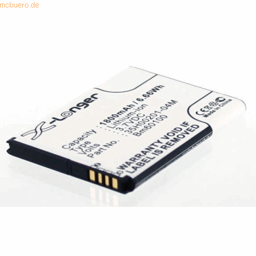 k.A. Akku für Htc OP3Z112 Li-Ion 3,7 Volt 1400 mAh schwarz von k.A.