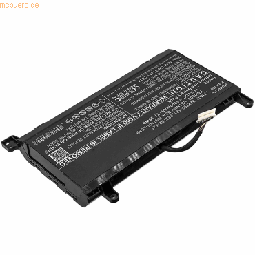 k.A. Akku für HP Omen 17-AN019NL Li-Ion 14,6 Volt 5300 mAh schwarz von k.A.