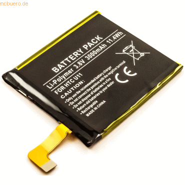 k.A. Akku für Htc B2PZC100 Li-Ion 3,8 Volt 2500 mAh schwarz von k.A.