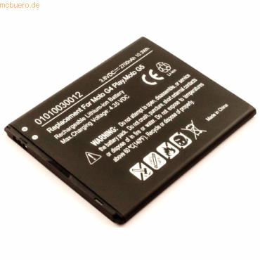 k.A. Akku für Motorola XT1601 Li-Ion 3,8 Volt 2700 mAh schwarz von k.A.
