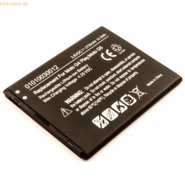 k.A. Akku für Motorola XT1700 Li-Ion 3,8 Volt 2700 mAh schwarz von k.A.